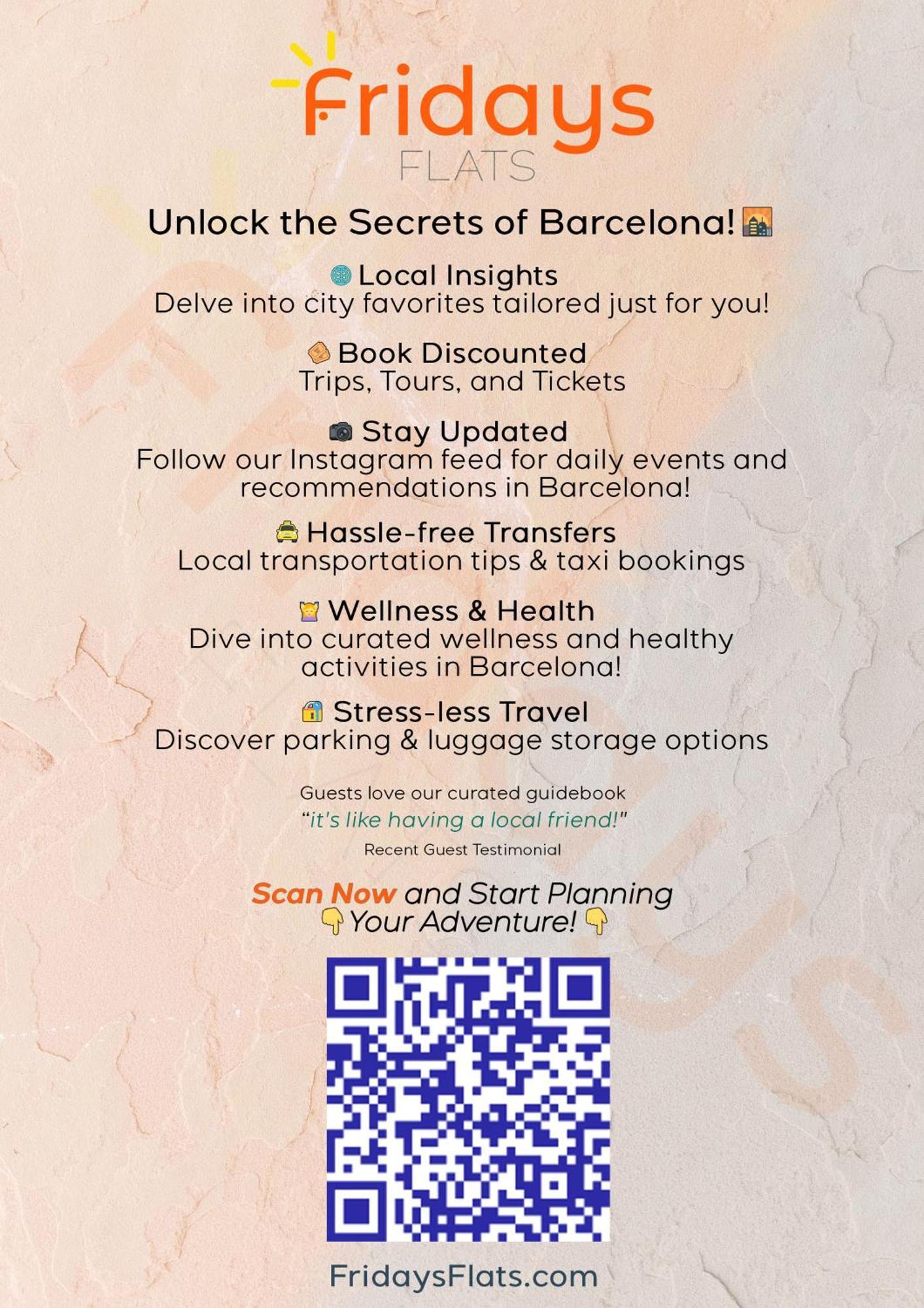 Quiet, Vibrant 2 Bedroom In Pedestrian Eixample Barcelone